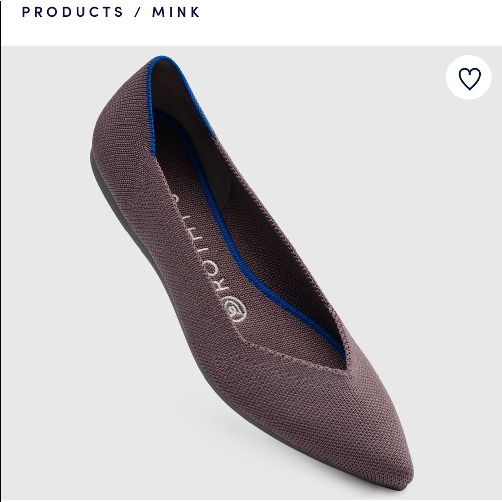 Rothys Point Flats in Mink, EUC, worn 3x